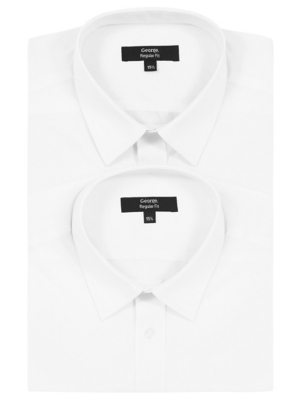 White Regular Fit Long Sleeve Shirts 2 ...